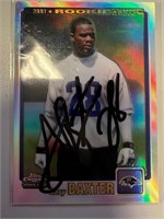 Ravens Gary Baxter Signed Card with COA