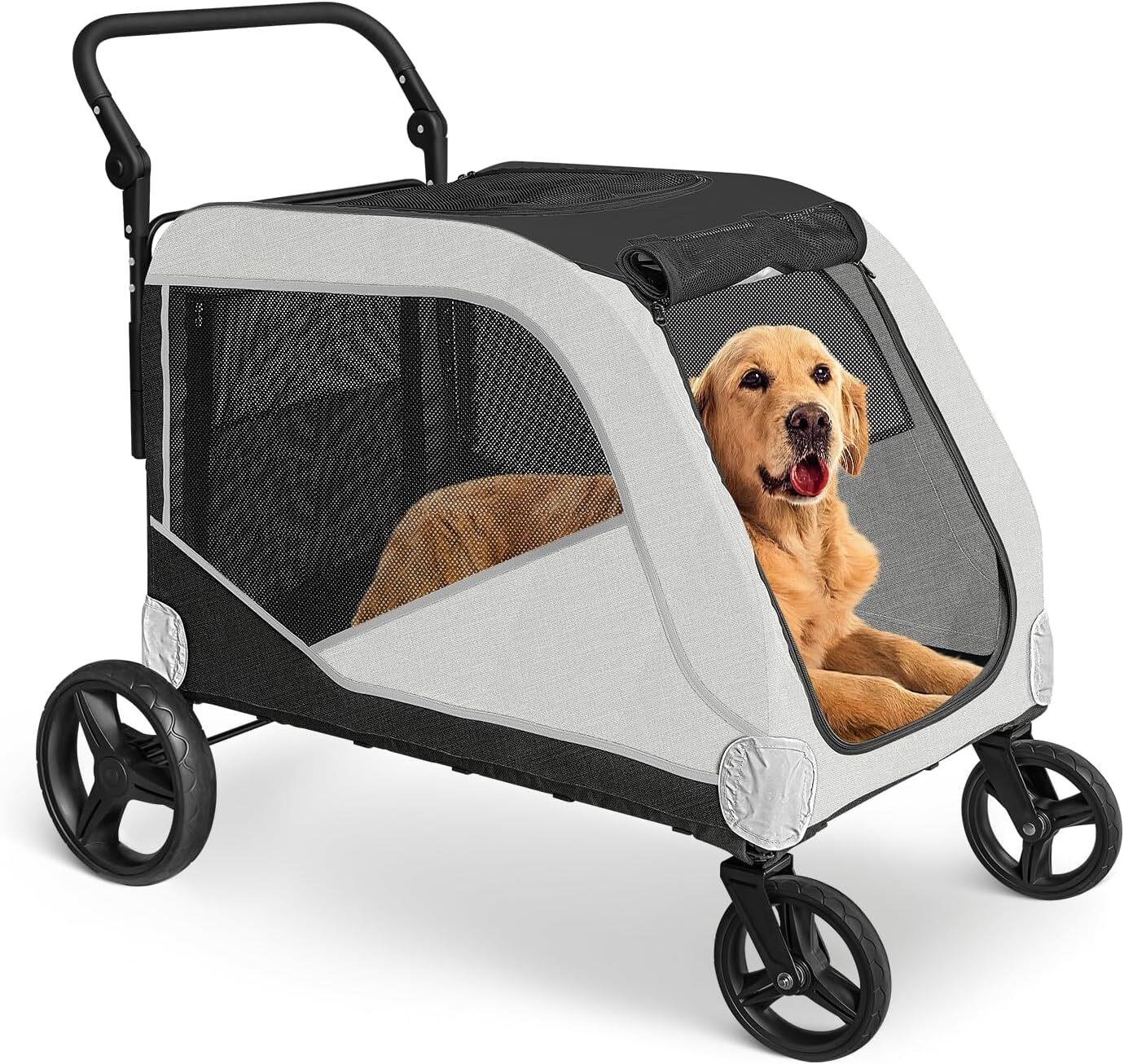 $270  XL Dog Stroller  4 Wheels  308Grey