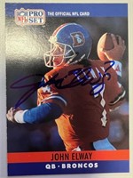Broncos John Elway Signed Card with COA