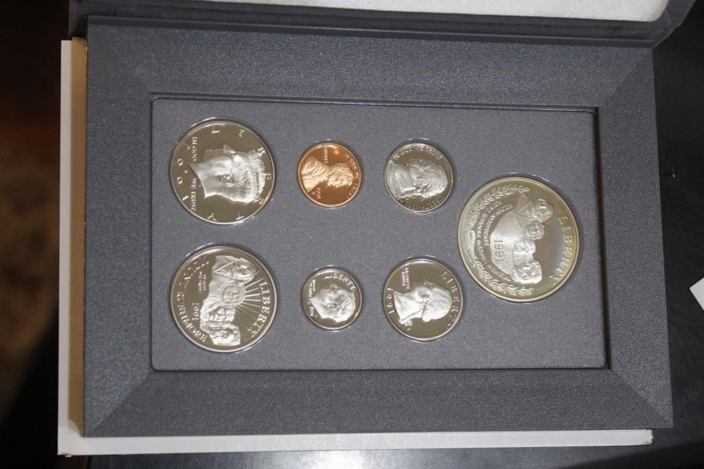 1991 US Silver Prestige Proof Coin Set