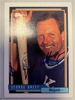 Royals George Brett Signed Card with COA