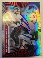 Falcons Desmond Ridder Signed Card with COA