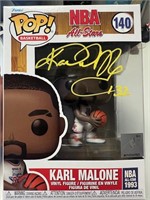 Karl Malone Signed Funko Pop with COA