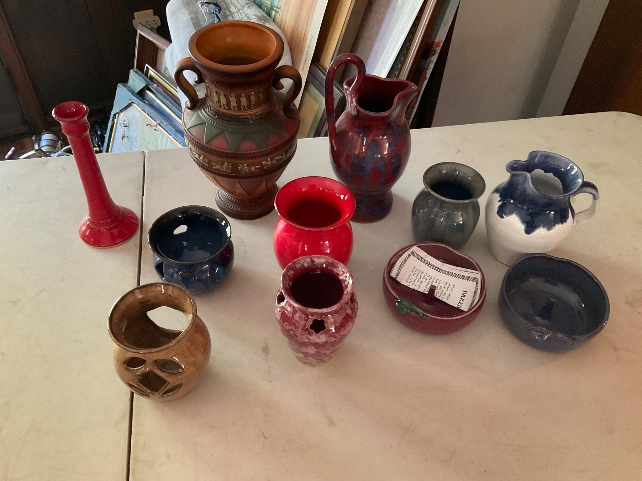 Large lot of pottery