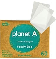 60Loads "Fresh Linen" Laundry Detergent Eco-Strips