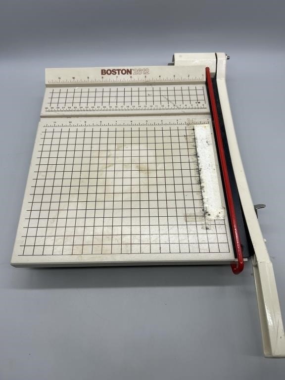 Vintage Guillotine Paper Cutter by Boston