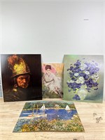 Four wall art photo prints