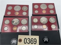 GROUP OF 4 UNITED STATES PROOF SETS 3 ARE 1977 AND