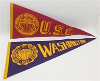* 1970's U.S.C. & Washington Collegiate Felt