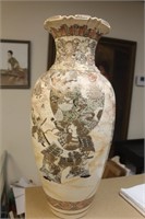 Antique Japanese Satsuma Floor Vase