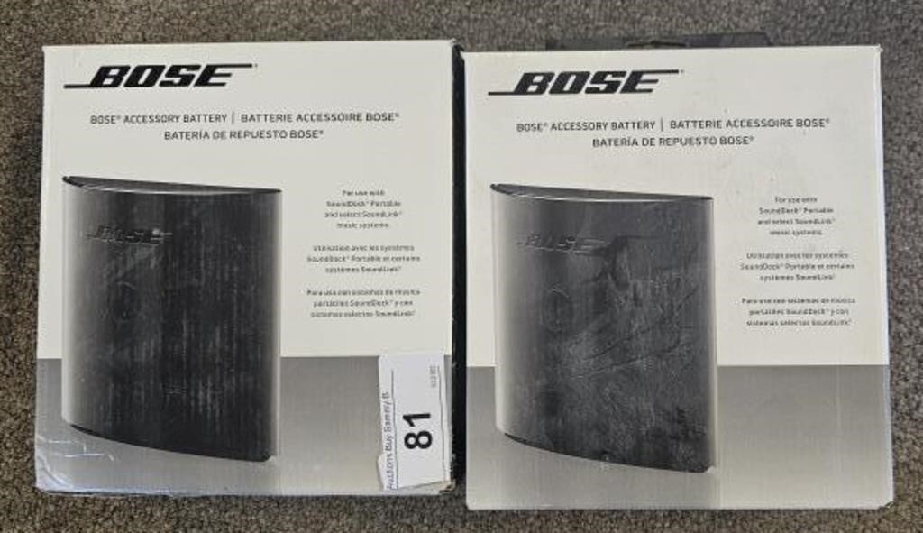 2 Bose accessory batteries