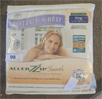 Protect the bed, king size allerzip smooth