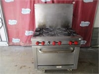 Vulcan 6 Burner Range with oven Gas Retail $1500
