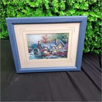 Vintage Little blue picture frame