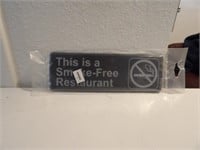BID X 2:  New "THIS IS A SMOKE-FREE RESTAURANT"
