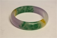 Multicolour Jadeite Bangle Bracelet