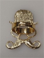 Adjustable Ring size 6  mustaches