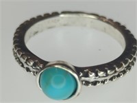 Turquoise style ring size 7