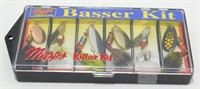 Vintage Mepps "Basser Kit" 6 Spinner Set in the