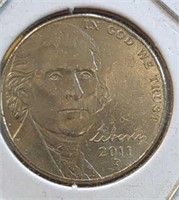 2011 P. Jefferson nickel