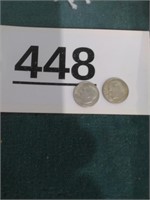 1964-D and 1964-P Roosevelt Dimes