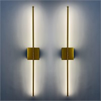 LED Wall Light Set  3 Modes  Gold  39 Inch
