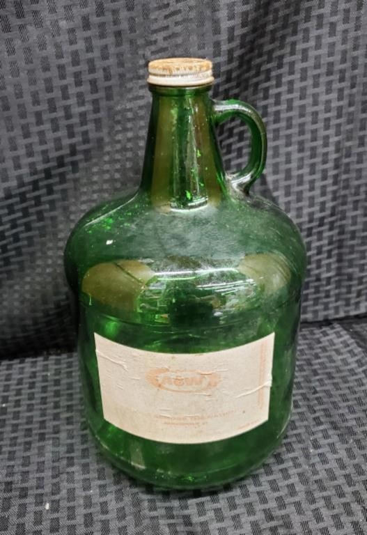 Vintage Green A&W Rootbeer Syrup Bottle
