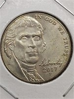 2017p Jefferson nickel