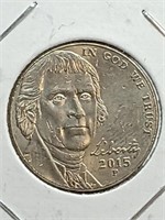2015 P Jefferson nickel