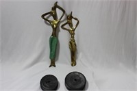 Two Brass Figures