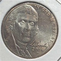 2016 P. Jefferson nickel