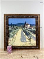 Vineyard wall art signed “David Shoot”