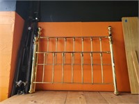Full Size Bed Frame with Brass Style Head/Foot Boa