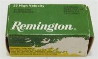 * Full Box (50) of Remington High Velocity 22