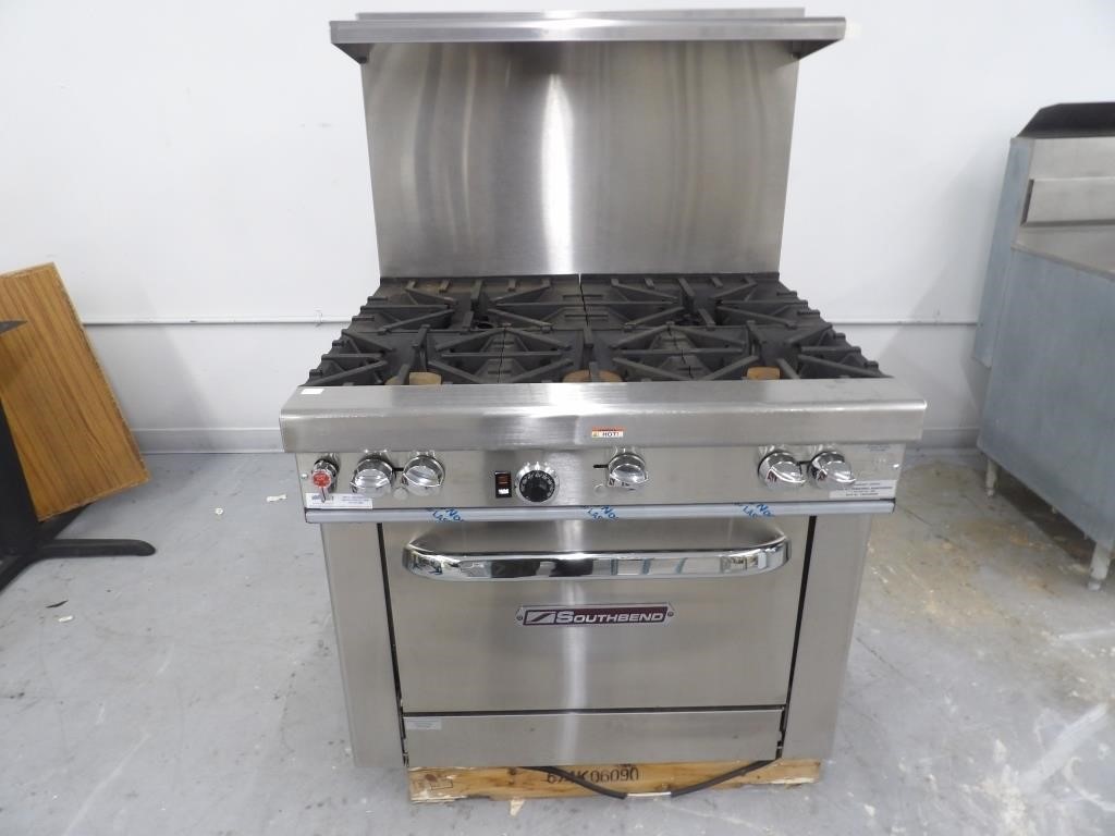 NEW 5 BURNER STOVE WITH OVEN 37"