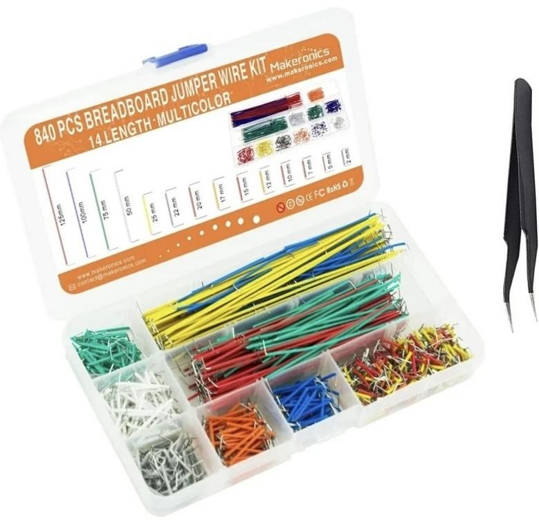 New Makeronics 840 Pieces Jumper Wire Kit with 14