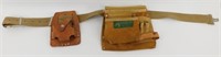 Carpenter's Leather Nail Pouch w/ Tape Holder