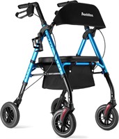 8 Blue Rollator  Seat  Back Support  300 lbs