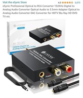 New eSynic Professional Optical to RCA Converter