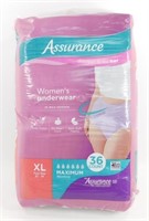 * Assurance 36-Count Women's Underwear
