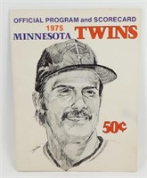 Never Used 1975 Minnesota Twins Program & Score