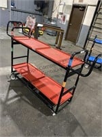 Parts cart on casters 37 x 52 x 16“