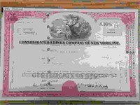 Consolidated Edison stock certificate