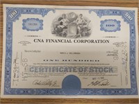 Cna financial corp stock certificate