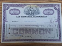 Acf industries incorporated stock certificate