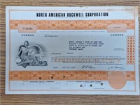 North American Rockwell Corp stock certificate
