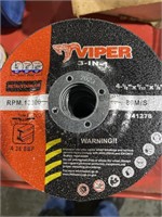 Viper 3 in 1 , 4 1/2 inch cut off wheels, 40
