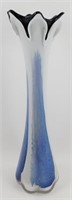 * 19 inch Tall Mid-Century Glass Vase -