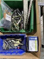 Miscellaneous box lot, 3/8 inch carriage, bolts,