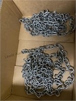 2 pieces 1/4 inch chain, approximately 14 feet